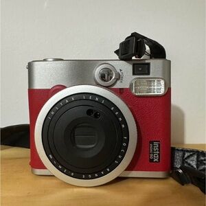 Fujifilm Instax Mini 90 Red and Silver Camera